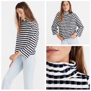 Madewell X Texture and Thread velvet mock neck